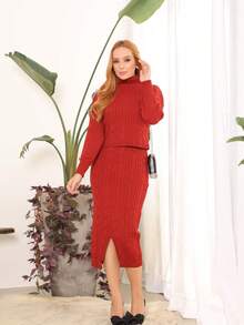 Women Two-Piece Outfits - 紫丁香色 - 查看 3