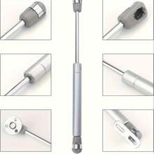 Thanh đỡ bằng khí nén, Thanh nâng bằng khí nén 10 inch, Thanh đỡ cửa tủ đồ nội thất, Thanh đỡ lò xo nâng bằng khí nén thủy lực, Giá đỡ thanh nâng cửa tủ, Bộ 4 thanh đỡ cửa tủ, 100N/22,5lb (10 inch) - Bạc - Xem 4