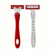 2pcs Shaver Head Holder Set For Women Women's Manual Razor Leg Hair Armpit Hair Shaving Razor  Blade Movable Head - Red - View 4