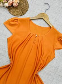 Women Blouses - trái cam - Xem 3