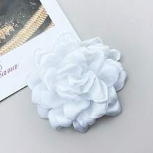 Fashionable 3D Satin Fabric Handmade Rose Flower Brooch, Suitable For Daily Wear, Party, Wedding - Flower - View 28