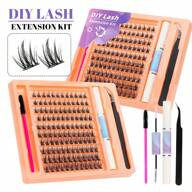 120 قطعة من عناقيد الرموش من هويكوب، عناقيد الرموش الفردية DIY لتمديد الرموش - عناقيد الرموش من بيفولان بشكل حرف C، رموش فردية، عناقيد الرموش، رموش مستعارة