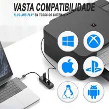 USB Hubs - màu đen - Xem 3