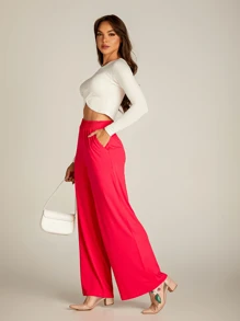 Women Pants - Màu Hồng Tươi - Xem 4