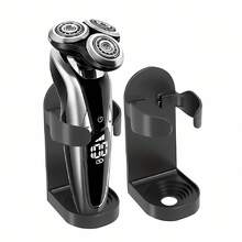 2pcs Electric Shaver Holder, Wall-Mounted Shaver Storage Box, Shaver/Beauty Device Base With Adhesive For Electric Shaver (2 Packs) - Multicolor - View 3