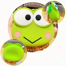 Sanrio 1pc Kurumi Keychain Silicone Bag Melody Keychain Storage Bag Hello Kitty Keychain Pendant Birthday Gift Toy Halloween Decoration