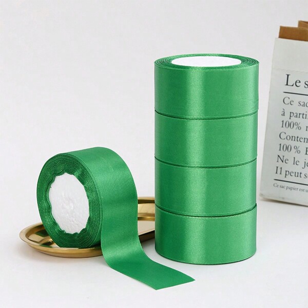 1/5 Peças Fita de Cetim para Decoração de Rosas DIY, Embrulho de Presente - Fita de Cetim com Borboleta para Casamento, Festa, Natal, Dia dos Namorados