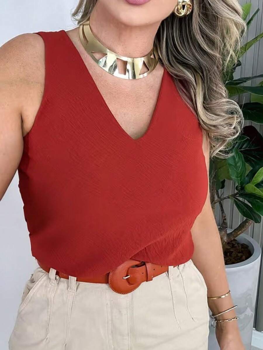 Women Tops - Naranja Quemada - Ver 1