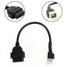 4 Pin To 16 Pin OBD2 Moto Diagnostic Adapter Cable For CBR 1000R CBR 600R - Black - View 2