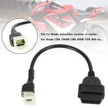 4 Pin To 16 Pin OBD2 Moto Diagnostic Adapter Cable For CBR 1000R CBR 600R - Black - View 3