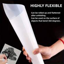 12 Pieces Reusable 7.5mil Mylar Stencil Sheets - Translucent Blank Vinyl For  Cutting Machine - Make Your Own Stencils - 12x12 Inch - White - View 3