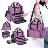 Scatola portaoggetti per smalti per unghie da 80 bottiglie con 2 borse rimovibili, organizer per smalti di grande capacità adatto per ragazze e donne per trasportare strumenti per la manicure per uso quotidiano e viaggi