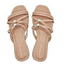 Women Flat Sandals - Màu hồng gỉ - Xem 1