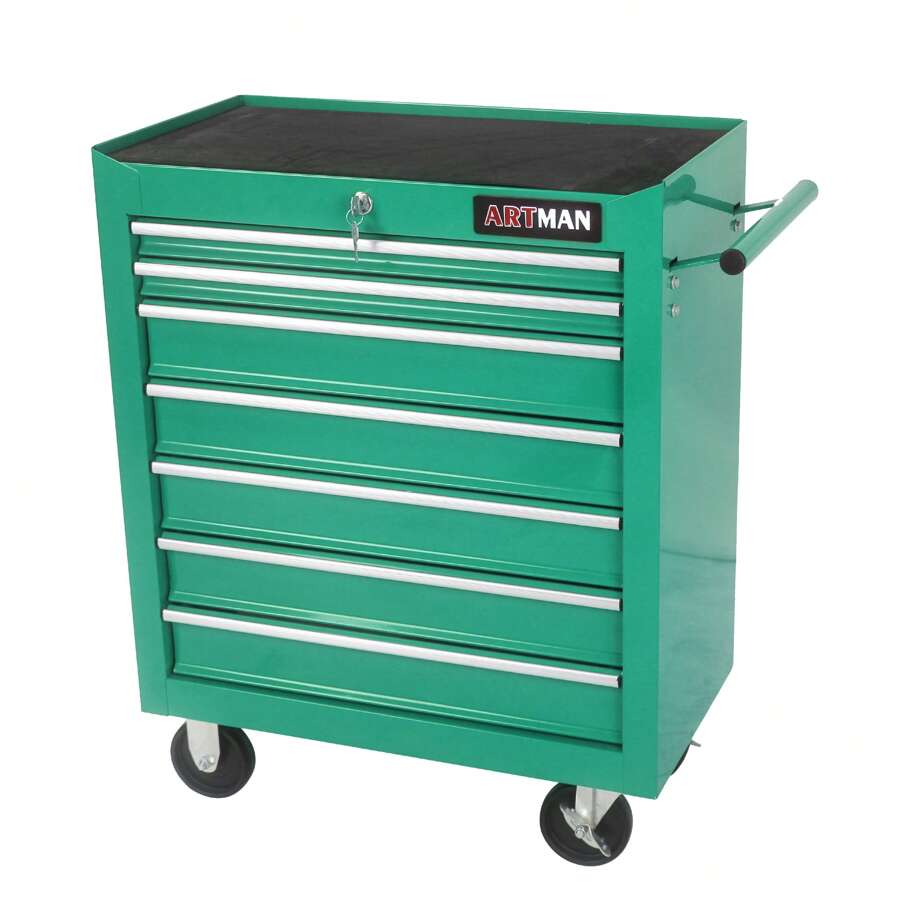 Tool Chest Cart Rolling 7Tier Tool Box With Wheels Heavy Duty Utility