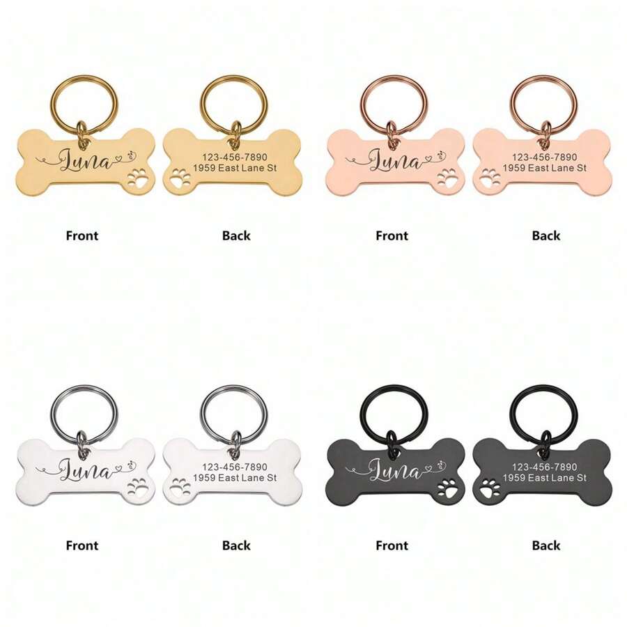 1pc Personalized Pet Dog Tags Shiny Steel Free Engraving Kitten Puppy Anti-Lost Collars Tag For Dog Cat Nameplate Pet Accessories, Seal, Ornamental, Reusable Exquisite, Stylish, Cute, High-Quality, Modern Custom, Personalized, Family, Friends, Boyfriend, Girlfriend, Dad, Mom, Pets For Anniversaries, For Birthdays, Valentine Day, Valentine Day Decor Graduation, Slow Summer Living, Customized Crafts, Vintage, Stylish, High-Quality, Colorful, Modern, Tea Room, Home, Garden, Office, For Anniversaries, For Birthdays, For Weddings, For Housewarming,Festive Calendar - Multicolor - View 1