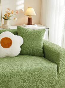1 件 3D 沙发套，多功能全覆盖沙发套，带叶子图案设计，节日装饰，高弹力全套沙发套，附赠抱枕套