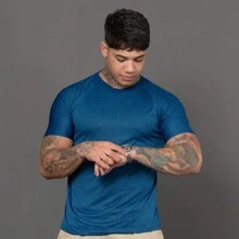 Men T-Shirts - 藍色 - 查看 1