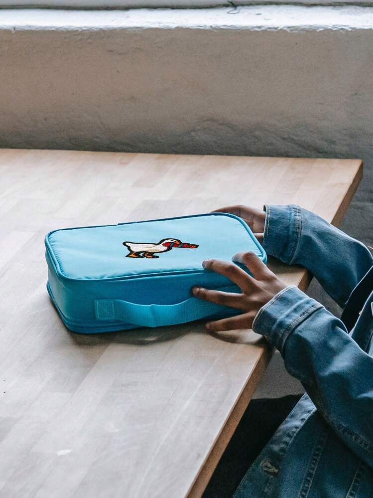 2入組有趣的戰術鴨貼片，帶有刀和爆炸的鴨式掛鉤貼布徽章，用於背包，狗背心，帽子，夾克，牛仔褲等繡花模因貼片 - 白色 - 查看 9