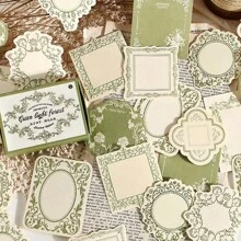 Eine Schachtel mit 30 Stücken minimalistischem kreativem geprägtem Notizblockpapier, DIY-Dekoration Collage Handarbeit Material, Festivalgeschenke, personalisiertes Scrapbook Schulbedarf