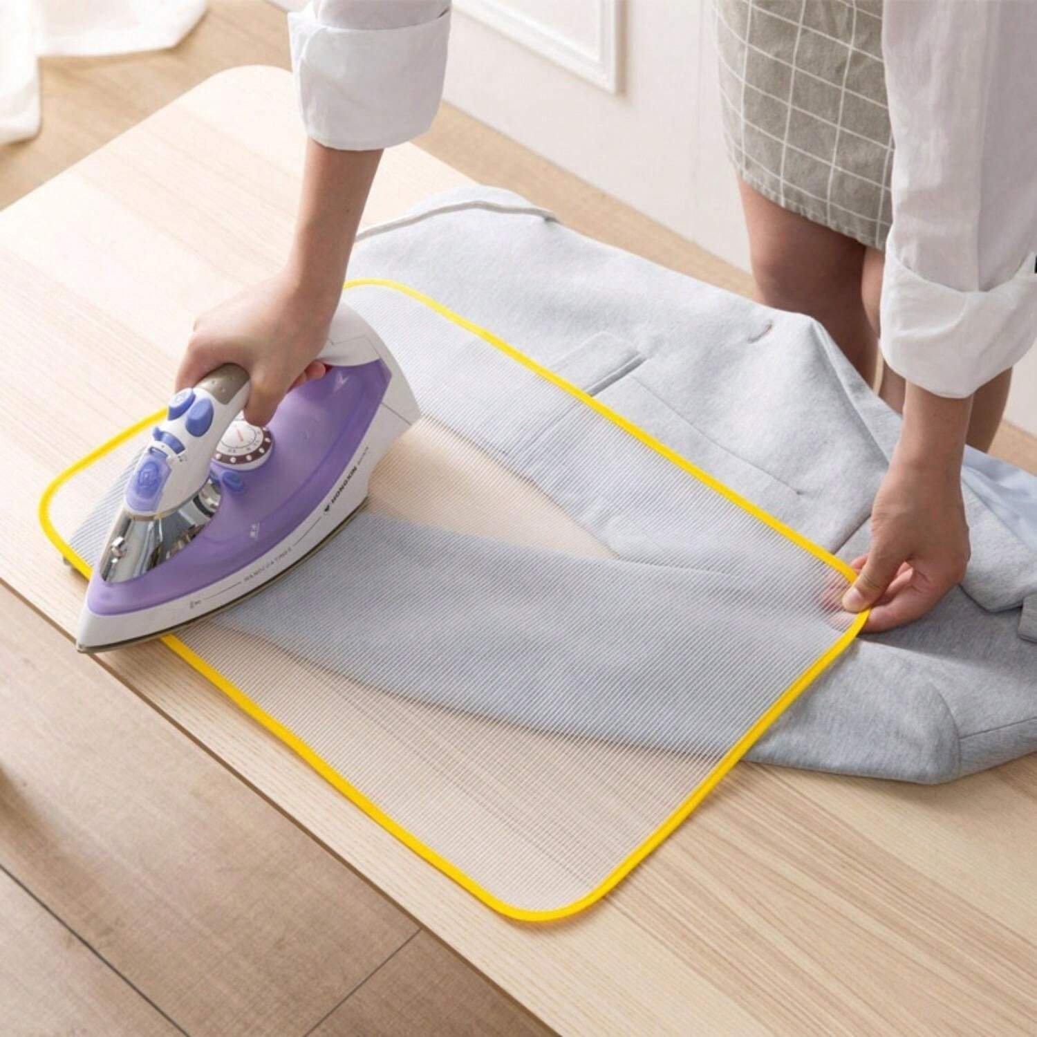 2pcs Protective Ironing Cloth High Temperature Board Press Mesh Insulation Pad Guard Protection