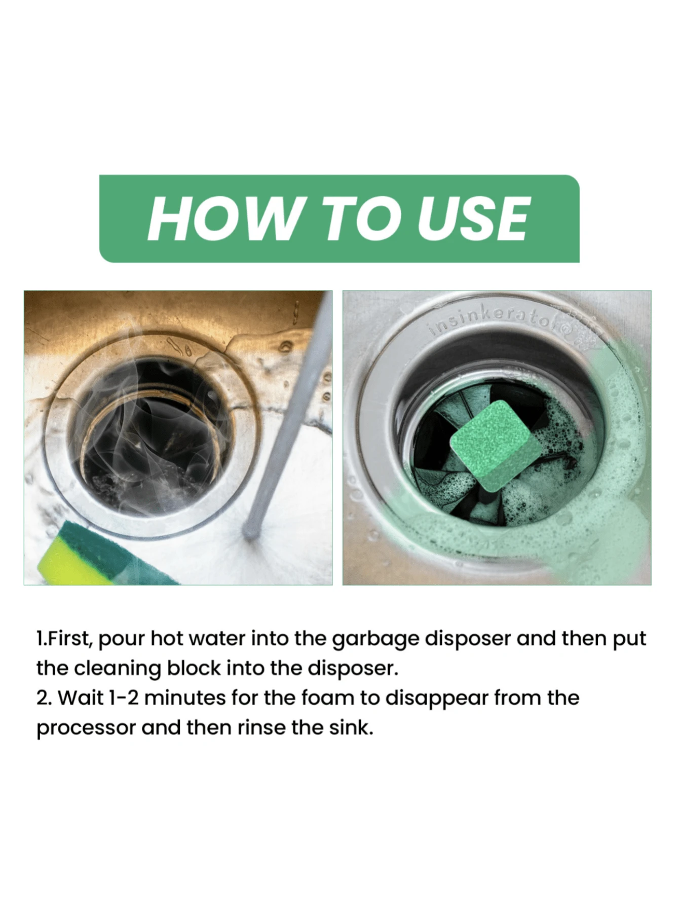 Jakehoe Garbage Disposal Cleaner Block Kitchen Waste Food Garbage