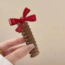 3 件/1 件 女士可爱蝴蝶结泡泡辫发带，新款高档螺旋发带 - 彩色 - 查看 9