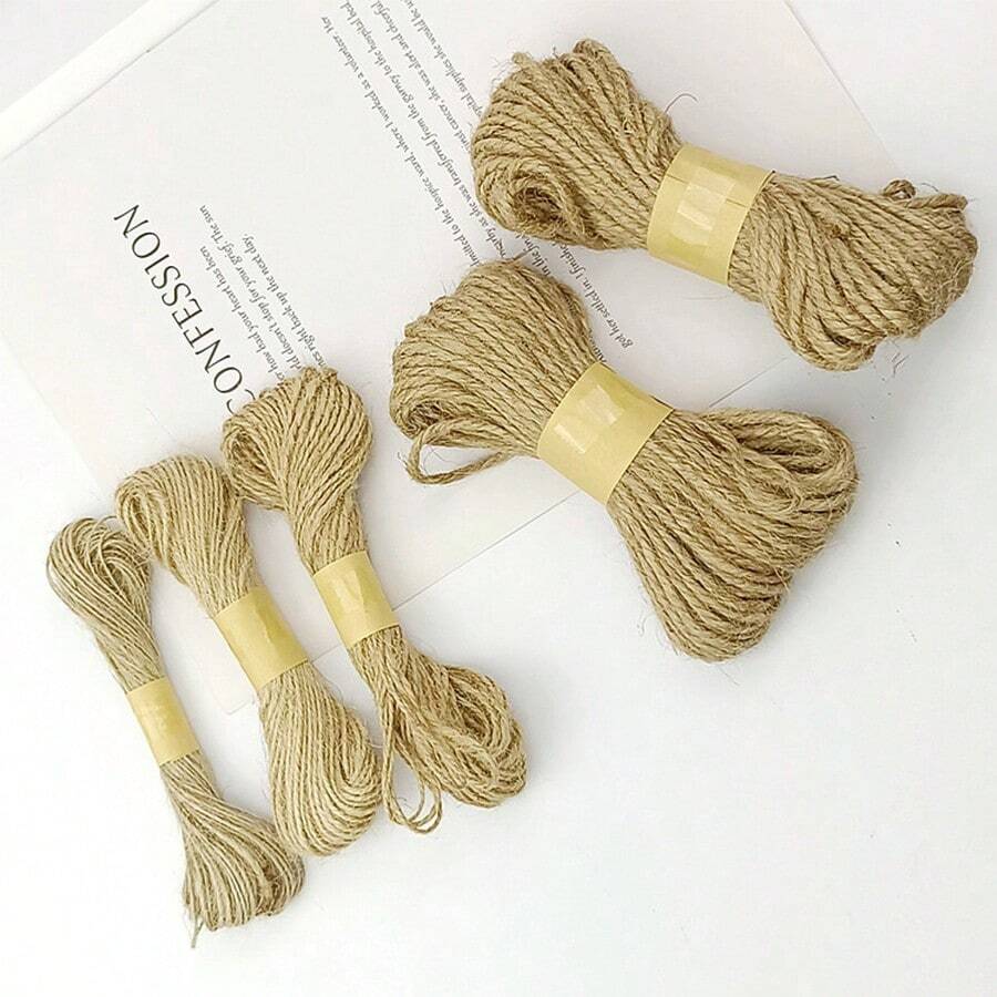 787.4inch/Pc DIY Handmade Decoration  Rope Christmas Decoration Binding  Rope Handmade Twine Hanging Tag Rope - Brown - View 1