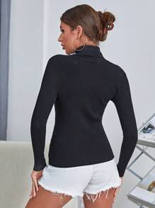 Blusa Feminina Tricô Gola Alta Cacharrel Lã Básica Moda Suoer Eenvio !!