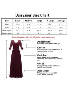 Pecho Floral Cuello en V Encaje Patchwork Vestidos de Fiesta Vestidos Largos de Cintura - Rosa - Ver 5