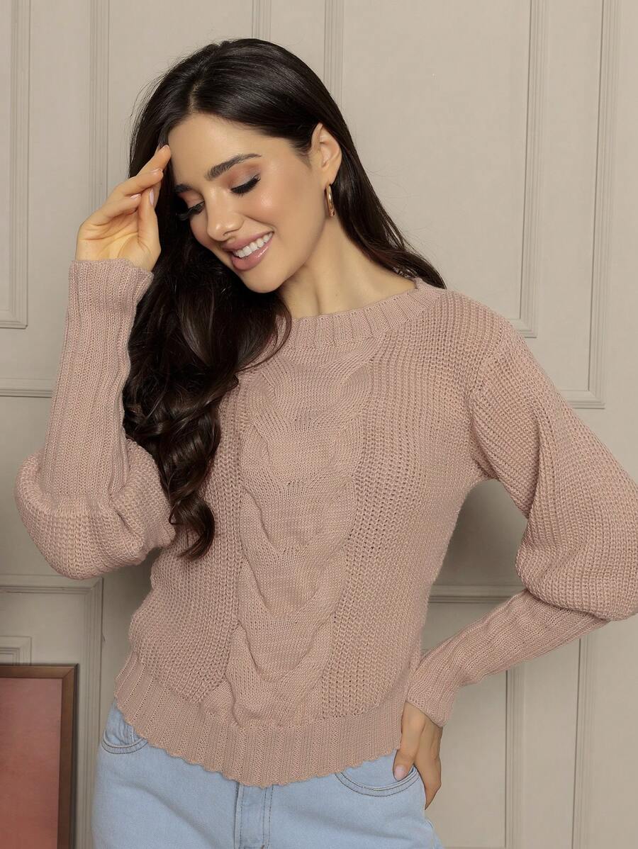 Women Sweaters - Bụi hồng - Xem 1