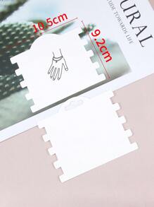 25pcs Simple White Bracelet Packaging Cardboard Display Cards For Jewelry And Retail Packaging Tag Display