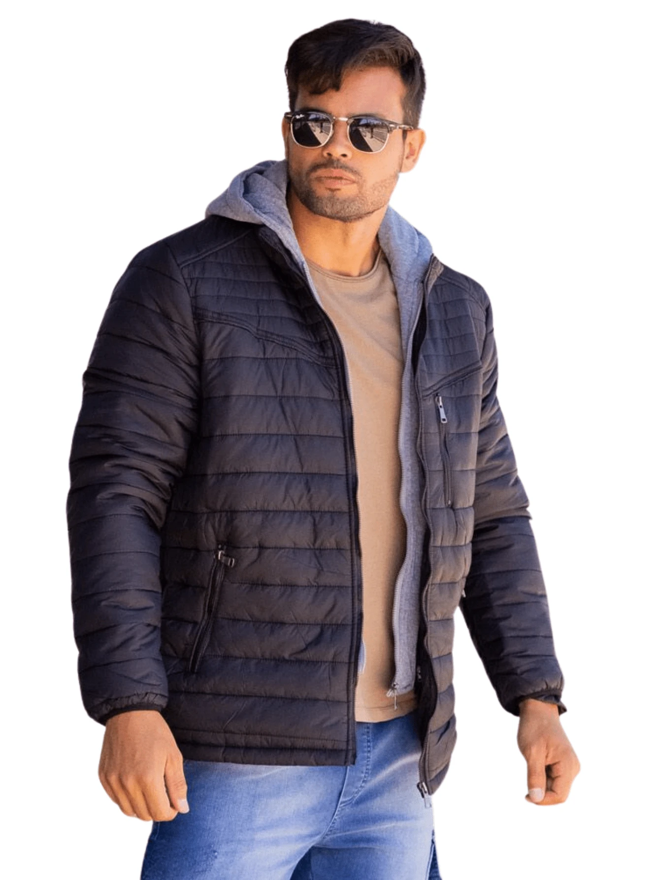 Men Jackets & Coats - 黑色 - 查看 1