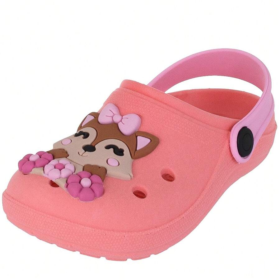Kids Fashion Slippers - 藕粉色 - 查看 1