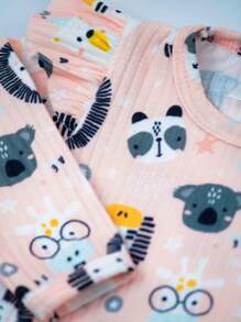 Ame Kids Baby Girls Sets - 藕粉色 - 查看 4