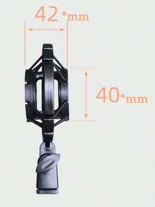 1pc Microphone Shock Mount Mic Stand, Condenser Microphone Anti-Vibration Holder, Shock Mount Accessory! (Some Parts Are Sent Randomly) - Multicolor - View 8