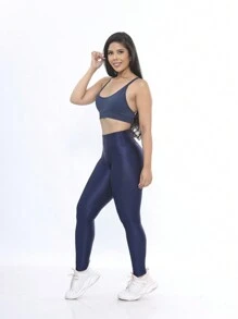 Women Sports Leggings - 藏蓝色 - 查看 4