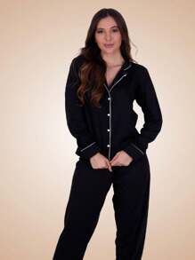 Maternity Sleepwear - 黑色 - 查看 4