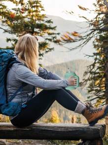 Hikeo Termo de Acero Inoxidable de Doble Pared Extra Grande 1.5 Litros, Vaso Térmico con Popote y Tapa Hermética. Mantiene Bebidas Frías Hasta 10 Horas y Calientes 8 Horas, para Agua, Café y más - Verde - Ver 8