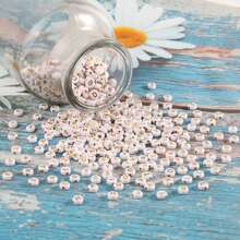 100pcs Round Acrylic Beads With Alphabet & Numbers & Heart Shape For Diy Jewelry Making Necklace & Bracelet (7x4mm) - 4*7mm Beads - View 48