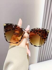 Occhiali da sole vintage a forma di occhio di gatto per donne, con grande montatura in plastica, moda classica, protezione UV, accessori da spiaggia estivi, eleganti per uscite in famiglia, vacanze, viaggi e attività all'aperto - Multicolore - Visualizzare 4