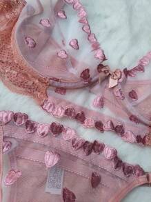 Women Sexy Lingerie Sets - 藕粉色 - 查看 2