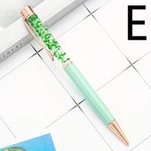 1pc Ballpoint Pen, Creative DIY Oil-Filled Dry Flower Pen Spot Family Pack Flower Pen Advertising Ballpoint Pen, Flower Pen Ballpoint Pen Back To School - Multicolor - View 8