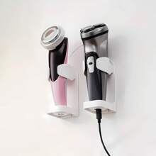 2pcs Electric Shaver Holder, Wall-Mounted Shaver Storage Box, Shaver/Beauty Device Base With Adhesive For Electric Shaver (2 Packs) - Multicolor - View 11