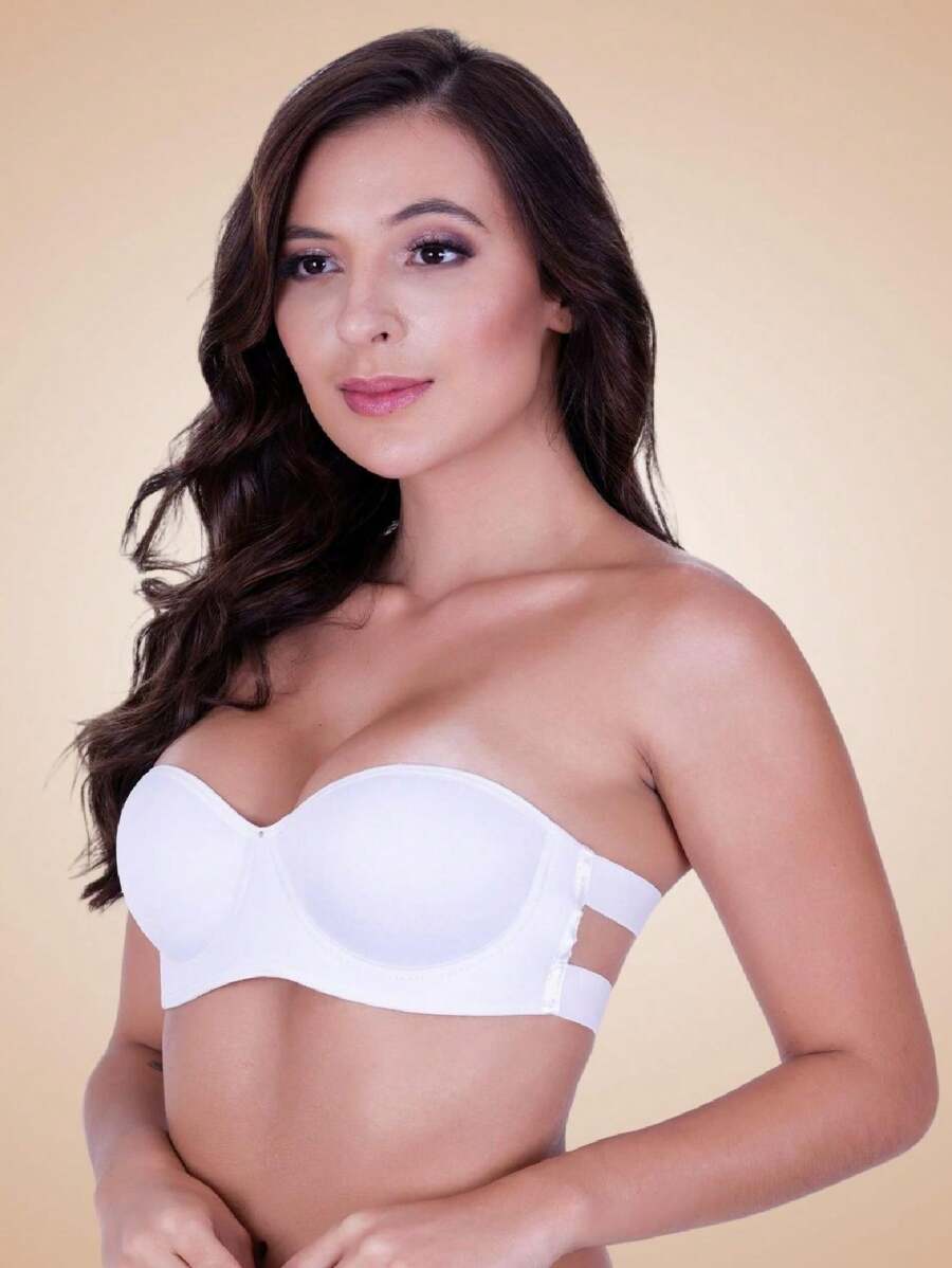Strapless Bra - White - View 1