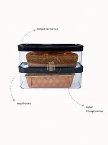 Cake Storage Containers - Noir - Voir 3