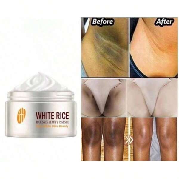 Crema Blanqueadora De Arroz Blanco Anti Envejecimiento Eliminar Arrugas Nutritiva Humectante Para El Cuidado Facial