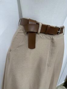 Women Skirts - Màu be - Xem 4