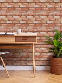 8pcs 3D Wall Tile Sticker Brick Pattern Self-Adhesive Waterproof Moisture-Proof Ceiling Sticker Easy To Stick And Peel Easy To Clean And Free Cutting For Kitchen Living Room Bathroom Corridor - Phong cách 2 - Xem 7