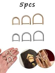 5 Chiếc Ví DIY Kết Nối Chuỗi Khóa D Khóa Vòng Còng Khóa Có Thể Tháo Rời Mở Vít Làm Túi Thủ Công Phụ Kiện Khóa Ví Thay Thế, Dành Cho Da Thủ Công Dây Đeo Túi Dây Đeo Thắt Lưng Vải Đeo Vai, 10 Mm 15 Mm 20 Mm - Vàng - Xem 2