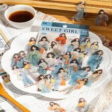 30pcs/Pack Shoujo Collection Stickers Beautiful Character Journal Decoration Material - Multicolor - View 9